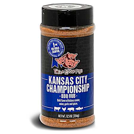 Three Little Pigs 12.5 oz Kansas City Championship BBQ Rub