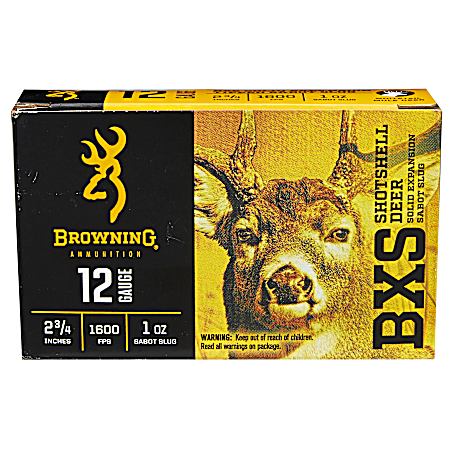 20 Gauge BXS Deer Solid Expansion Sabot 2-3/4'' Slug Shotshells - 5 Rounds