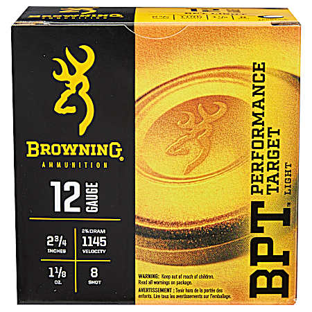12 Gauge BPT Performance Target Sporting Loads Heavy 2-3/4'' 7.5 Shot Shotshells - 25 Rounds