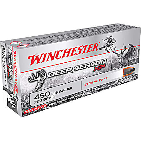.450 Bushmaster Deer Season XP 250 Grain Extreme Point Rifle Cartridges - 20 Rounds