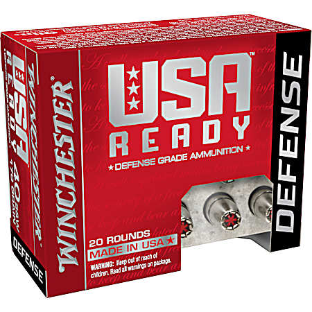 .40 S&W USA Ready 155 Grain JHP Cartridges  - 20 Rounds