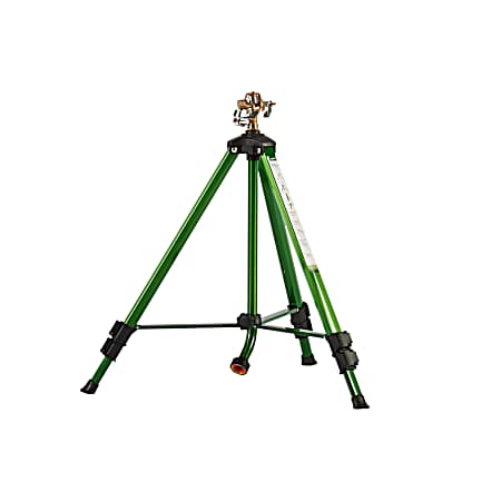 1/2 in Brass Impact Sprinkler on Tripod Base