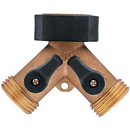 Dual Outlet Brass Faucet Adapter