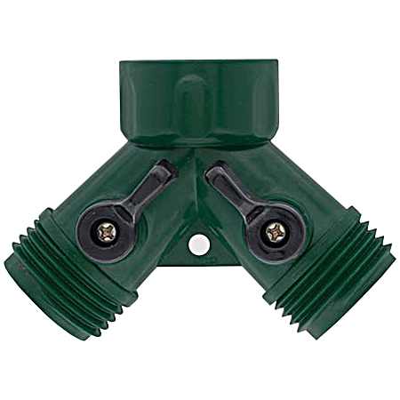 Plastic Hose Y w/ Shut-Off
