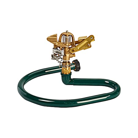 3/4 in Brass Impact Sprinkler on Ring Base