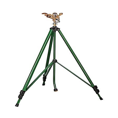 3/4 in Brass Impact Sprinkler on Adjustable Tripod