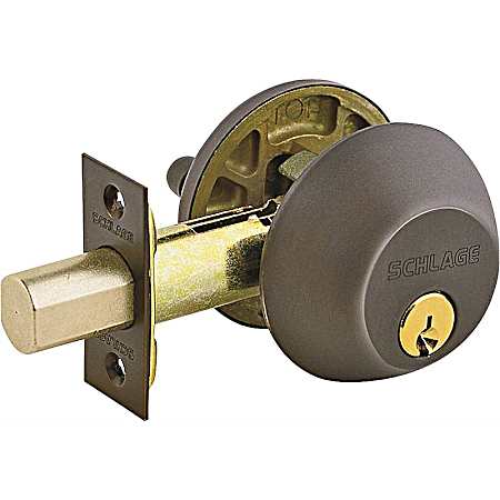 Alike Aged Bronze Single Cylinder Heavy-Duty Dead Bolt