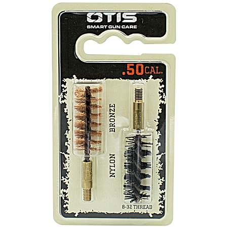 .50 cal Nylon & Bronze Bore Brushes - 2 Pk