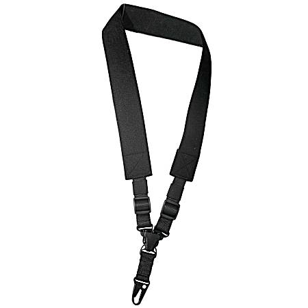 A TAC Black Single Point Tactical Rifle Gun Sling w/ Swivels