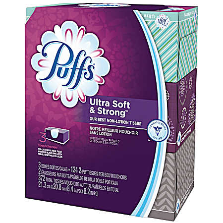 Ultra Soft & Strong Facial Tissue - 3 pk