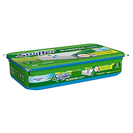 Sweeper Wet Cloths Refill Open-Window Fresh Scent - 12 Ct
