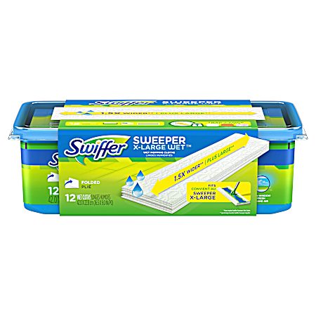 Sweeper Wet Mopping Pad XL Refills w/ Open Window Fresh Scent