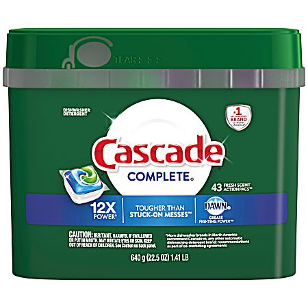 Complete ActionPacs Fresh Scent Dishwasher Detergent Pods - 43 Pk