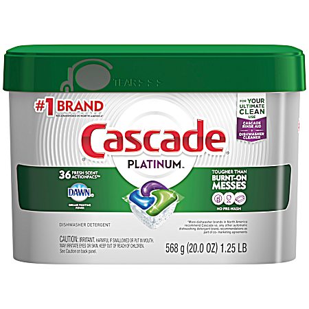 Platinum ActionPacs Fresh Scent Dishwasher Detergent Pods - 36 Pk