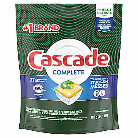 Complete ActionPacs Lemon Dishwasher Detergent Pods - 27 pk