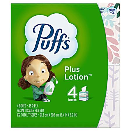 Plus Lotion Facial Tissue Cubes - 4 pk