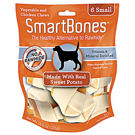 Sweet Potato Classic Dog Bone Chews - Assorted