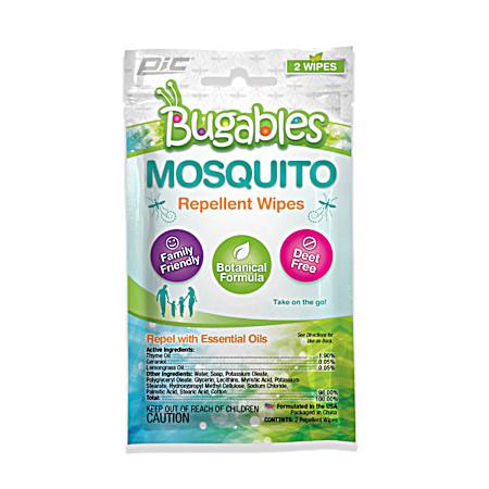 Bugables Mosquito Repellent Wipes - 2 Pk