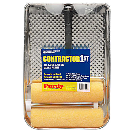 Contractor 1st 9 in Paint Roller Kit - 4 Pc