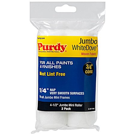 Jumbo WhiteDove 4.5 in Paint Roller Covers - 2 Pk