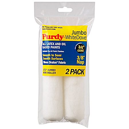 Jumbo WhiteDove 6.5 in Paint Roller Covers - 2 Pk