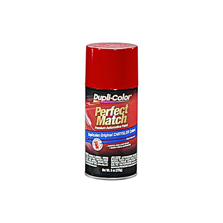 Perfect Match 8 oz Premium Automotive Paint - CHRYSLER Flame Red PR4