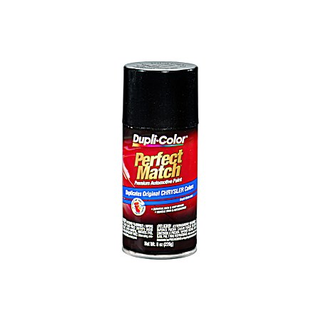 Perfect Match 8 oz Premium Automotive Paint - CHRYSLER Brilliant Black Pearl PXR,AXR