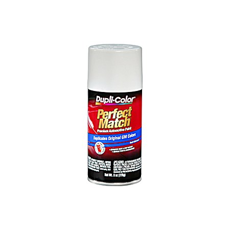 Perfect Match 8 oz Premium Automotive Paint - GM Olympic White 50 WA8624