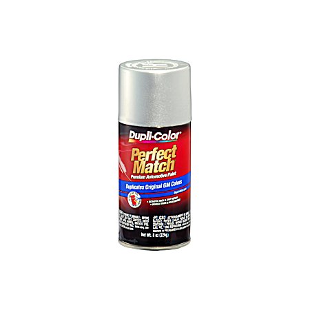Perfect Match 8 oz Premium Automotive Paint - GM Galaxy Silver M 12 WA519F