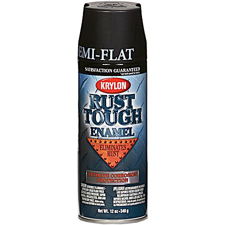 12 oz Rust Tough Rust Preventative Semi-Flat Enamel