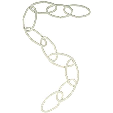 18 in White Flower Pot Chain - 3 Pk