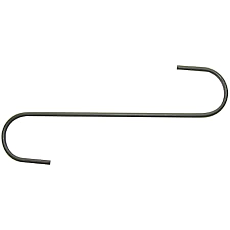 6 in Black Garden S-Hook - 2 Pk