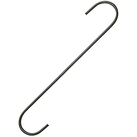 24 in Black Steel Garden S-Hook
