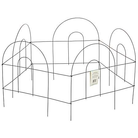 Green Metal Arch Folding Garden Fence