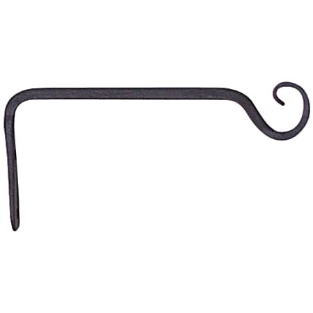 6 in Black Forged Straight Hook