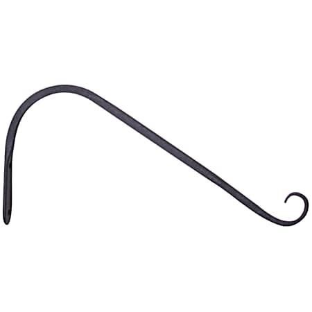 12 in Black Forged Steel Angle Hook