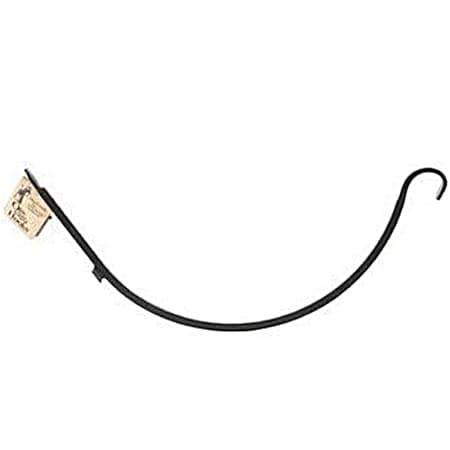 16 in Black Forged Wrought Iron Curved Hook