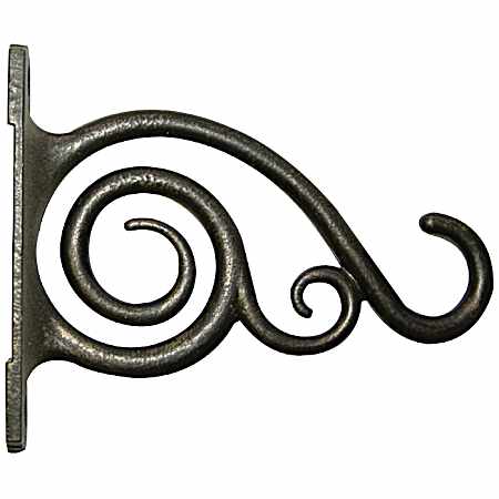 6 in Bronze Hanging Plant Bracket w/ Scrolls