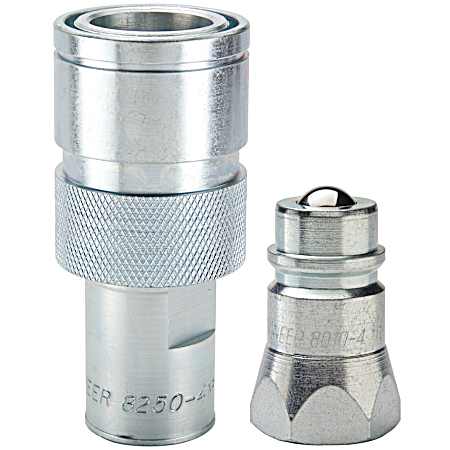 Connect-Under-Pressure Hydraulic Coupling