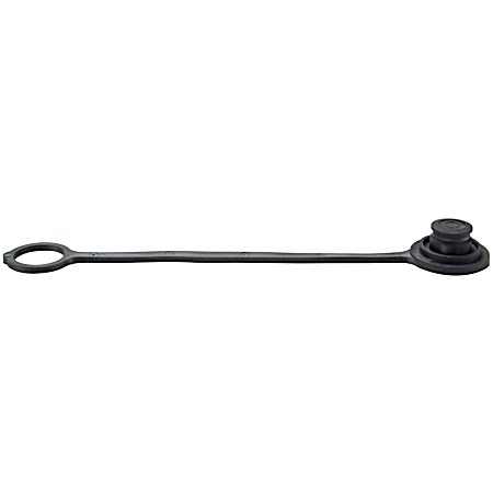  1/2 in Black Rubber Dust Plug - 2 Pk