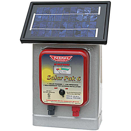 Deluxe Solar Pak 6V Electric Fence Charger