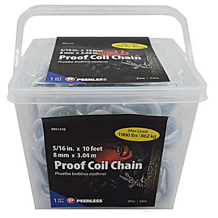 5/16 in x 10 ft Zinc Proof Coil Chain