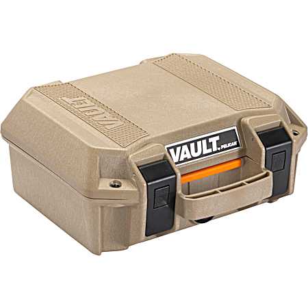 Tan V100 Small Pistol Case w/Foam