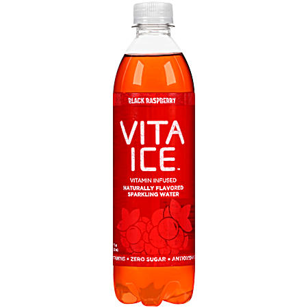 Vita Ice 17 oz Black Raspberry Sparkling Water