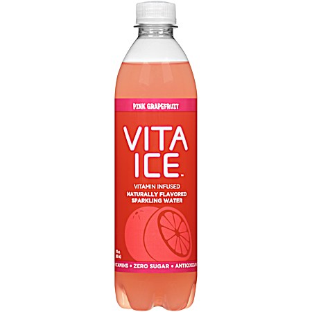 Vita Ice 17 oz Pink Grapefruit Sparkling Water
