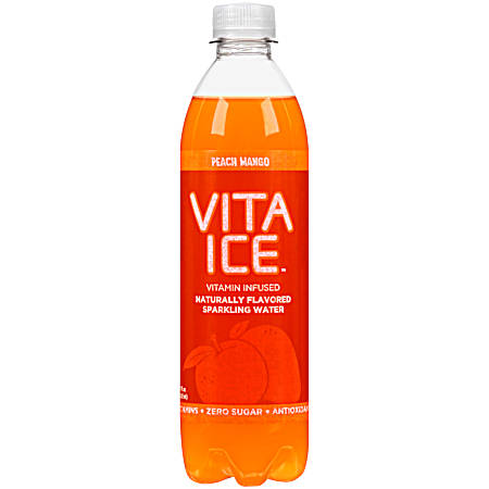 Vita Ice 17 oz Peach Mango Sparkling Water