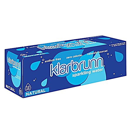 12 oz Natural Sparkling Water - 12 pk