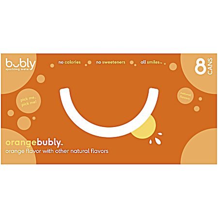 12 oz Orange Enhanced Sparkling Water- 8 pk