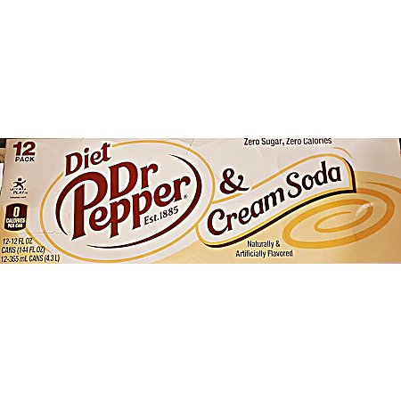 Diet 12 oz Cream Soda - 12 pk