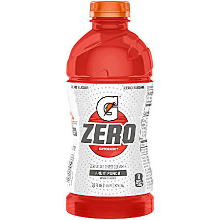 Zero Thirst Quencher 28 oz Fruit Punch Sports Drink